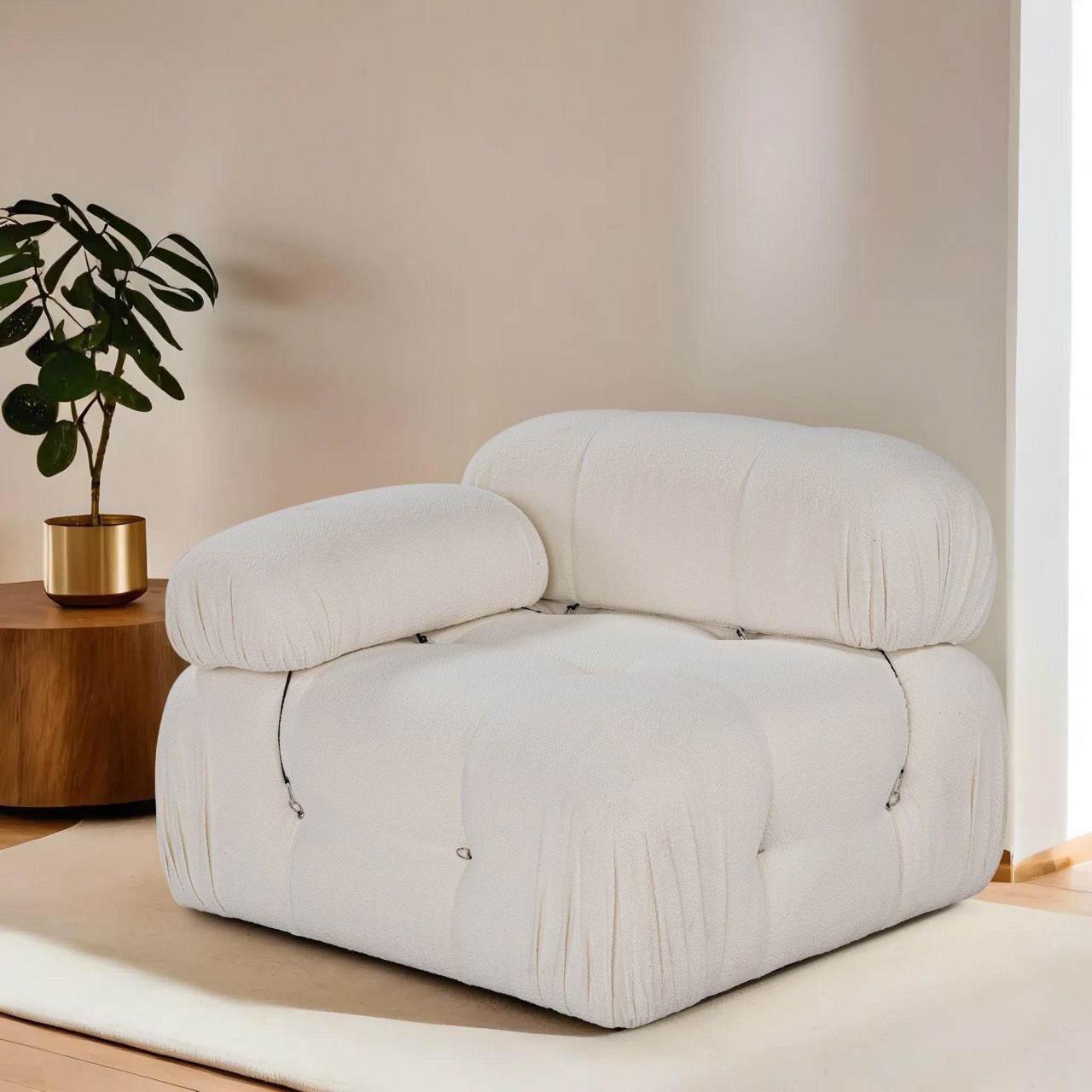 Fotoliu modular Bubble Alb