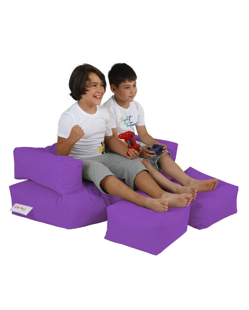 Fotoliu puf de gradina Kids Violet 50x35x40 cm - 2 | YEO