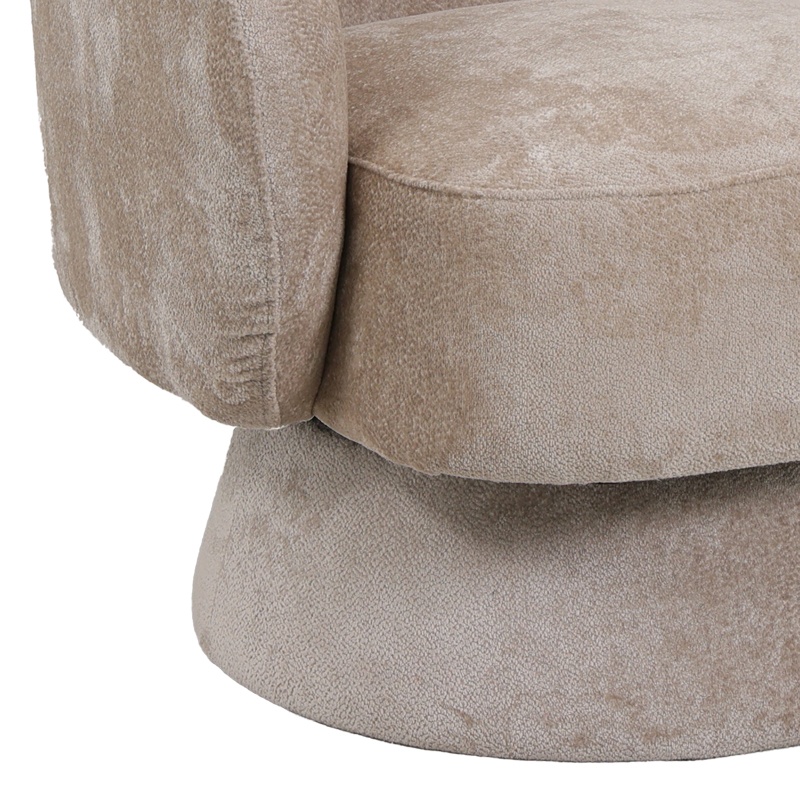Fotoliu rotativ Kreslo, Pako World, Textil, Crem, 78x81x77 cm - 2 | YEO
