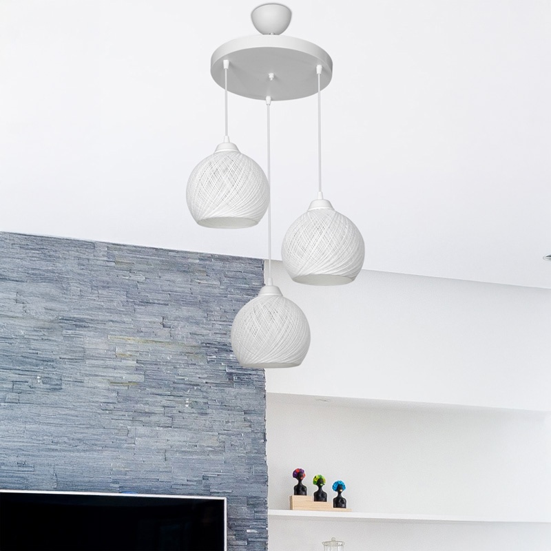 Lampa PWL-0973, Pako World, E27, Alb, 35x35x18 cm - 1 | YEO