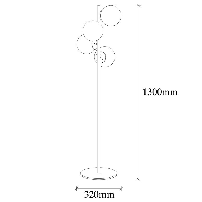 Lampadar Faze - NT - 115 Auriu - 2 | YEO