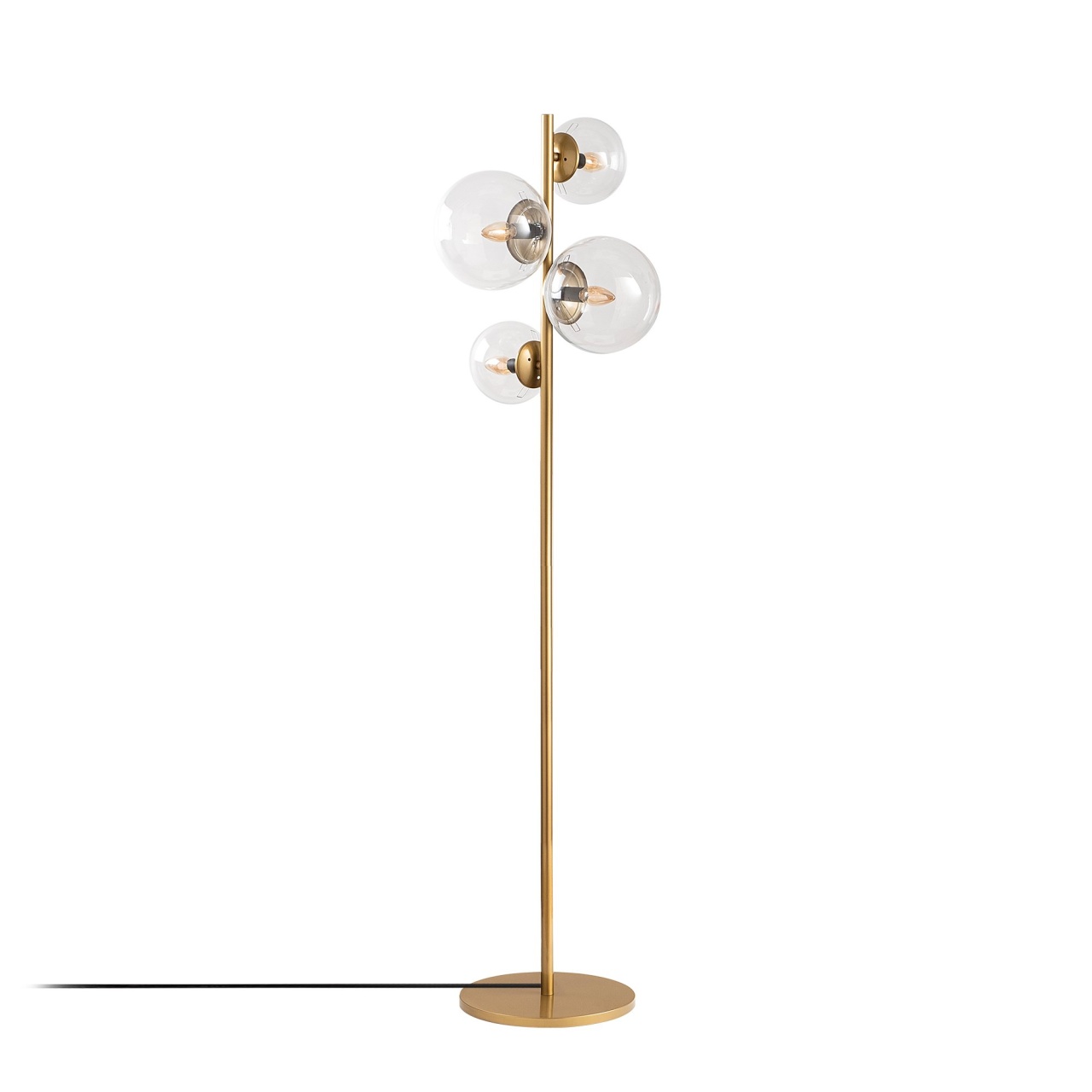 Lampadar Fazli Auriu antic 33x33x162 cm - 4 | YEO