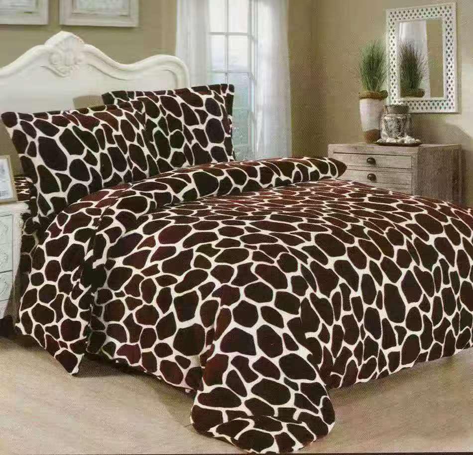 Lenjerie cocolino cu elastic 180x200 Giraffe (Cocolino)
