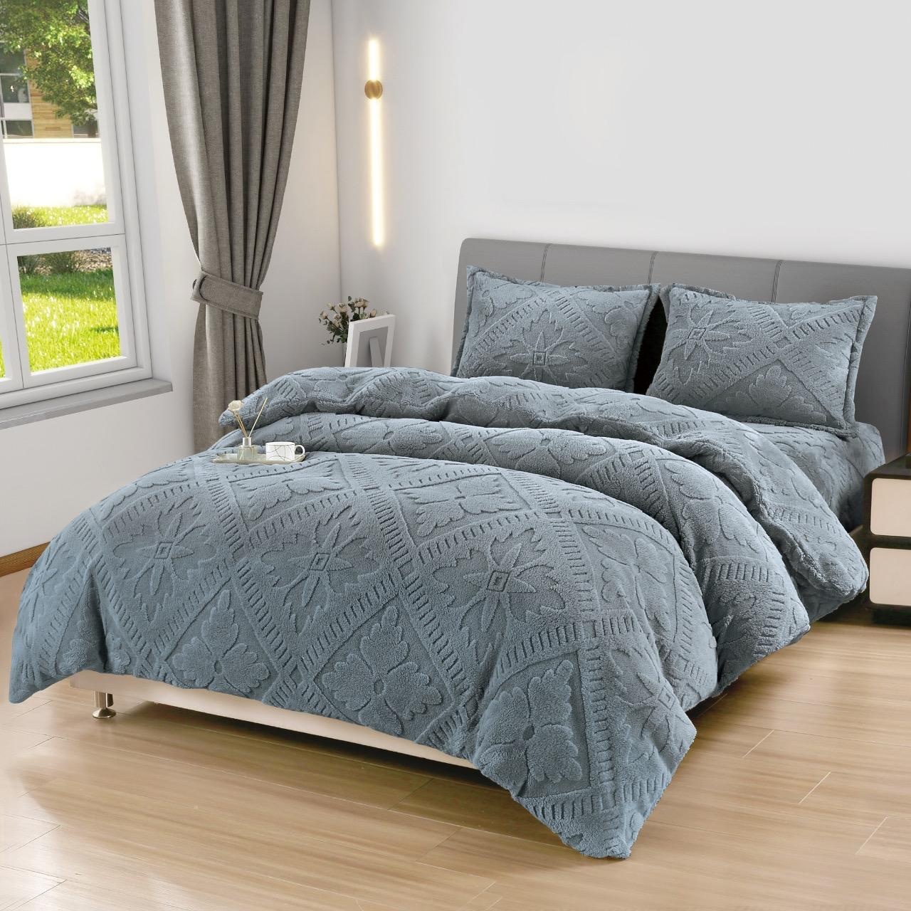 Lenjerie cocolino cu elastic 180x200 Sigma V17 Marin (Cocolino)