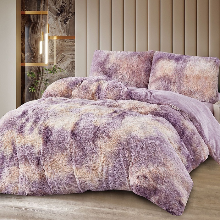 Lenjerie Cocolino Fluffy V24 cu elastic 180x200, 4 Piese (Cocolino)