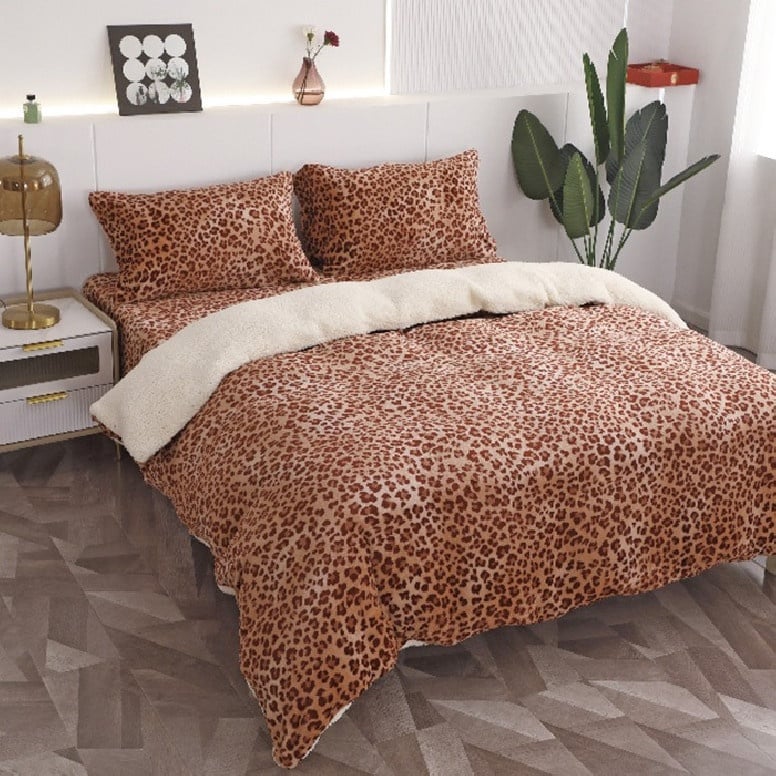 Lenjerie cu Blanita Light Leopard (Cocolino)