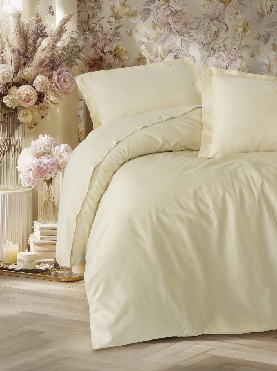 Lenjerie Elegant Bej (Satin Deluxe)