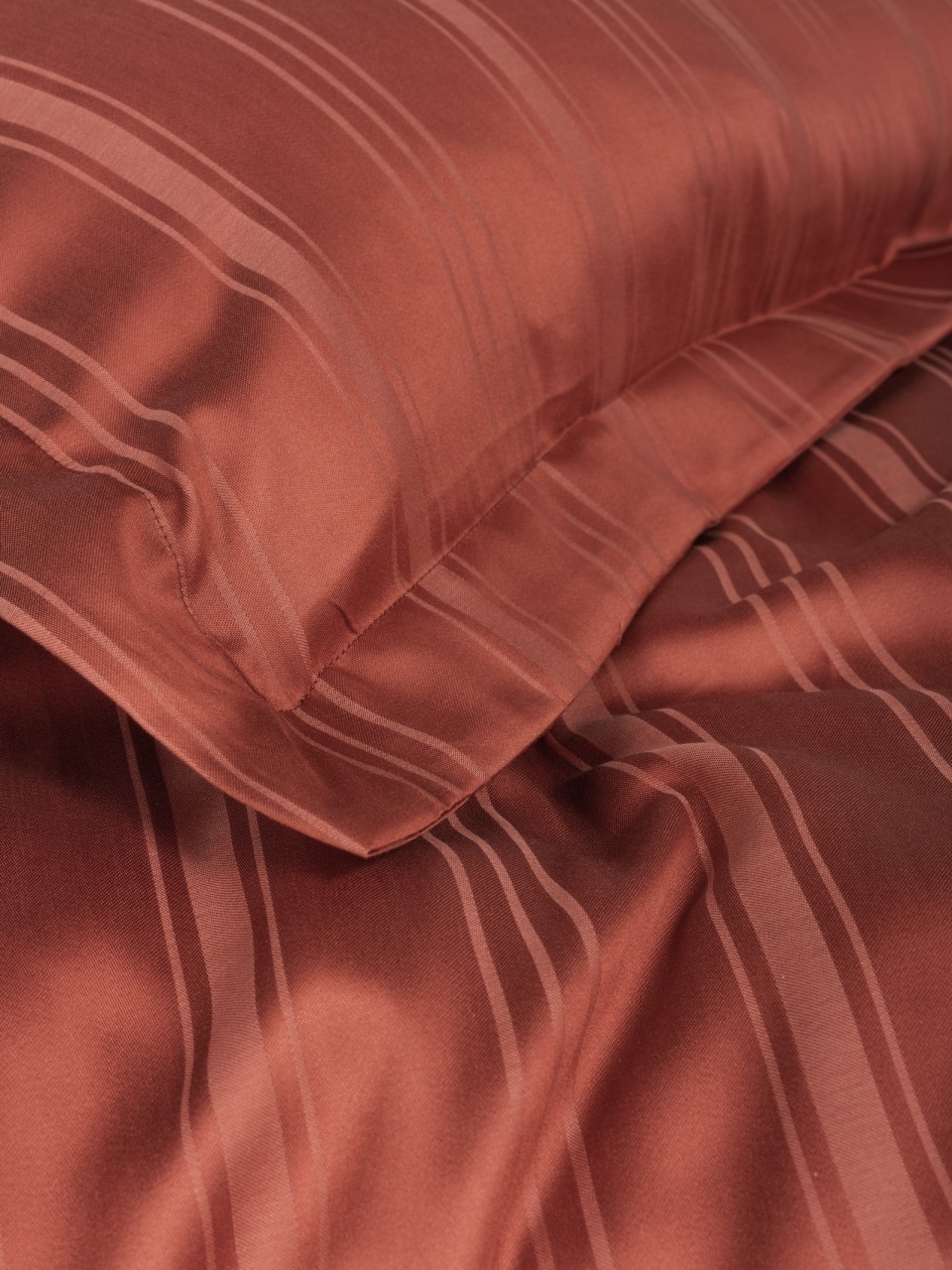 Lenjerie Stripe Kiremit (Bambus) - 1 | YEO