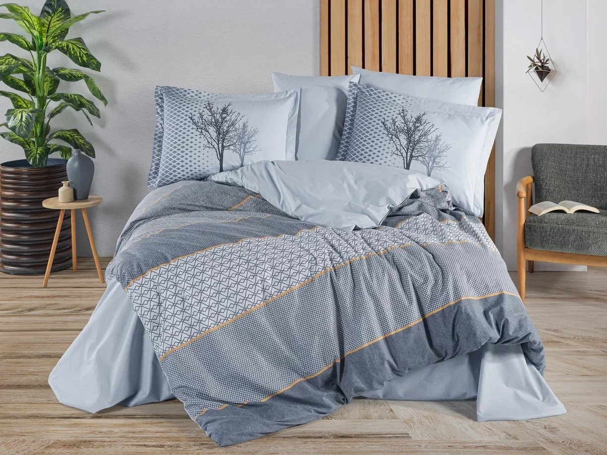 Lenjerie Tanya Indigo (Bumbac 100% Poplin)