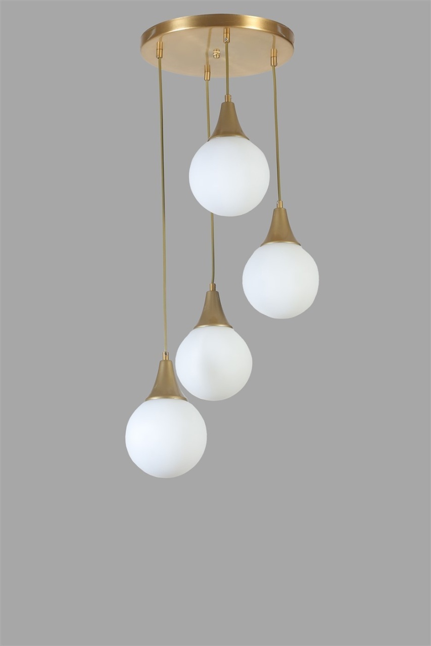 Lustra Afra Alb 30x30x70 cm - 3 | YEO