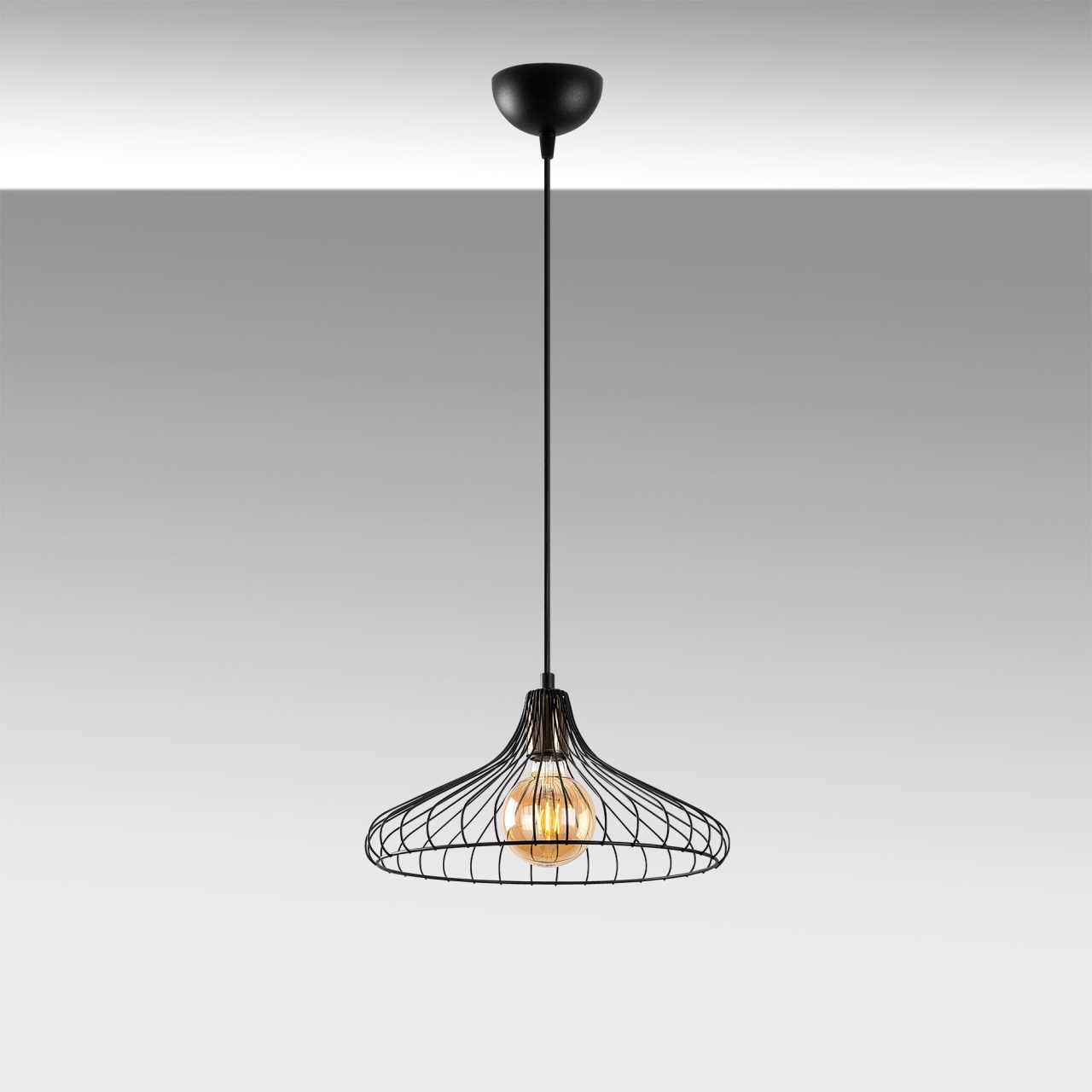 Lustra Depay Negru 36x36x120 cm - 2 | YEO