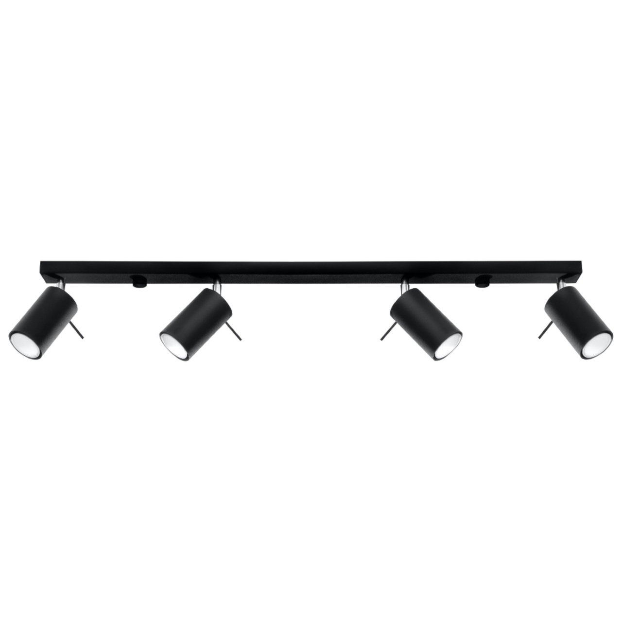 Lustra Ring Negru 80x6x16 cm
