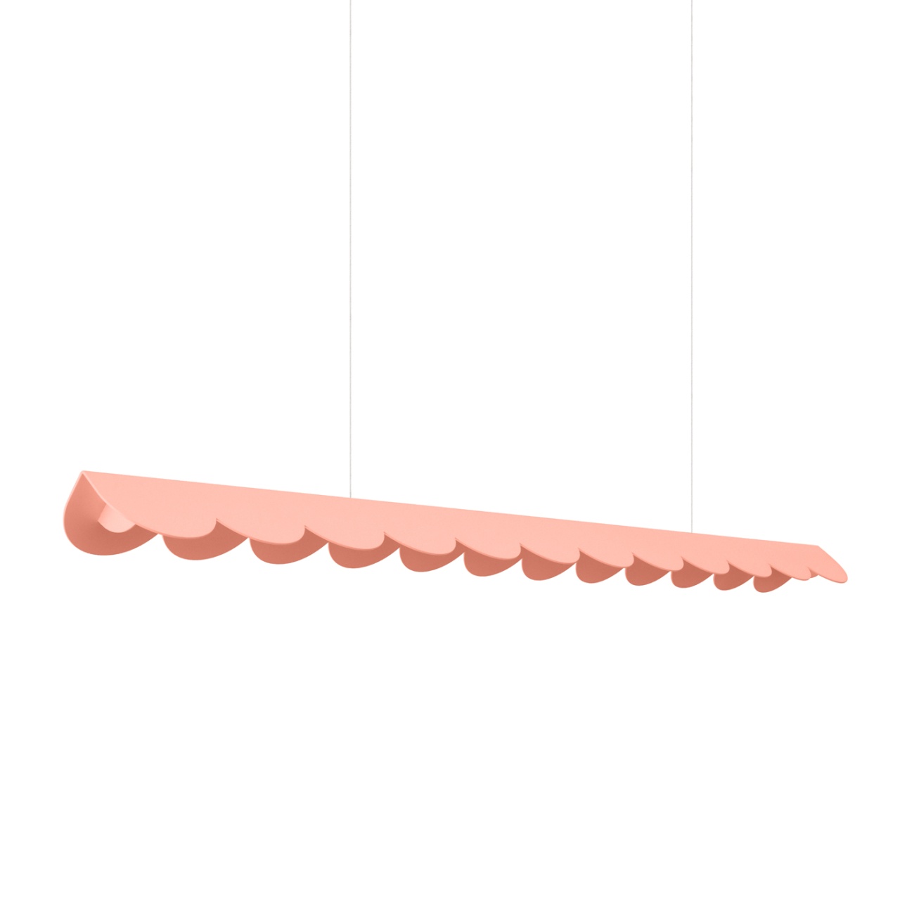 Lustra suspendata LED Biscuit Peach 4000K 131x13x200 cm