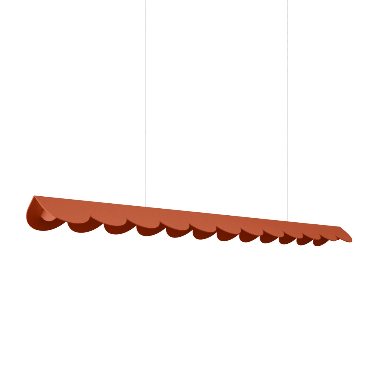 Lustra suspendata LED Biscuit Rosu 4000K 131x13x200 cm