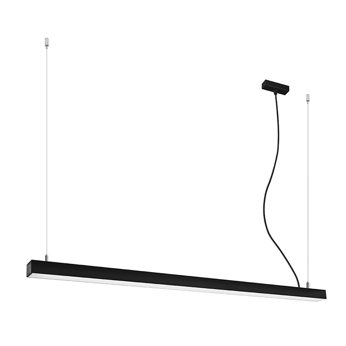 Lustra suspendata LED Pinne Negru 4000K 150x6x150 cm