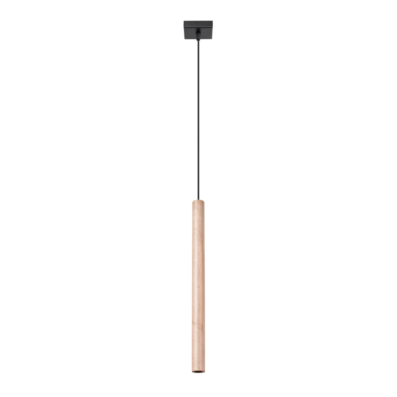 Lustra suspendata Pastelo din lemn, Natural 3.5x3.5x120 cm