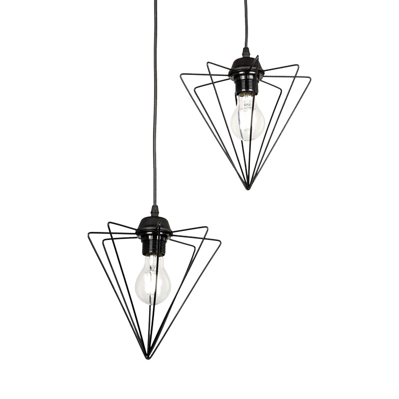 Lustra Tebour Negru 30x30x70 cm