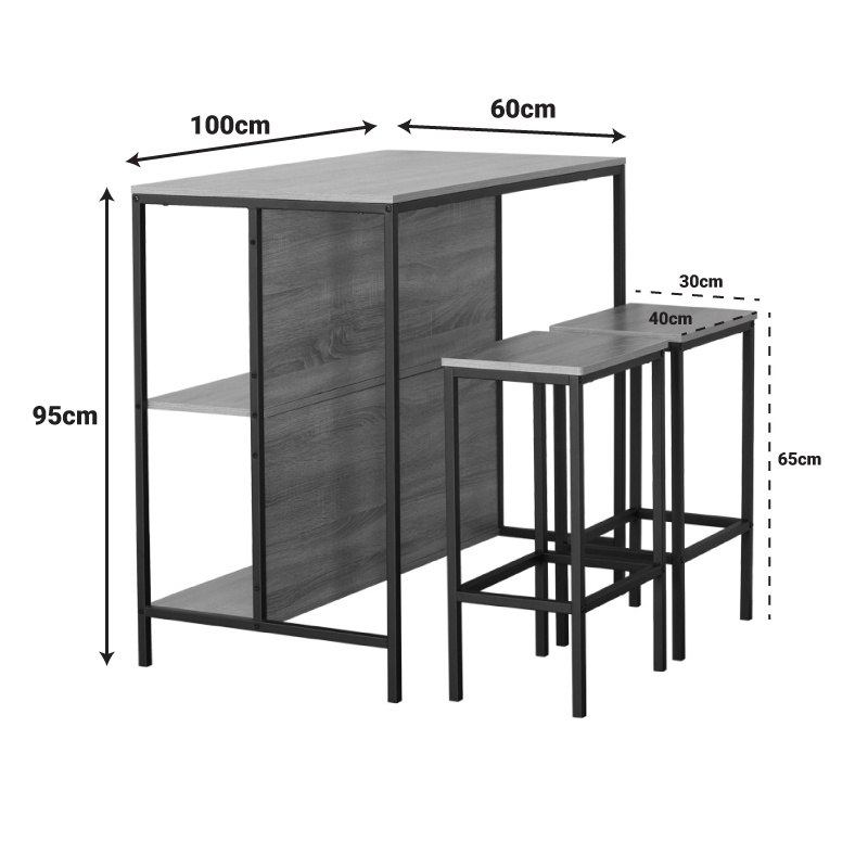 Masa Bailon Natural 100x60x95 cm