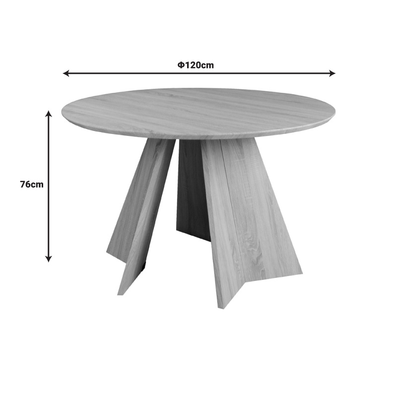 Masa Bibble Nuc 120x120x76 cm