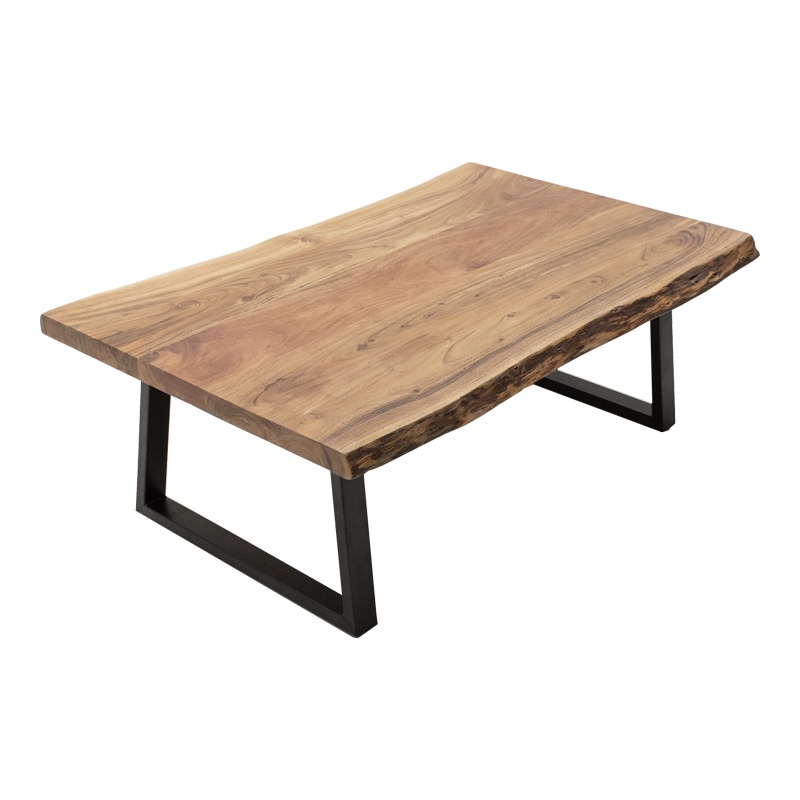 Masa de cafea Miles Boho, Pako World, Lemn de salcam, Grosime 3.7 cm, Natural, 115x60x45 cm - 2 | YEO