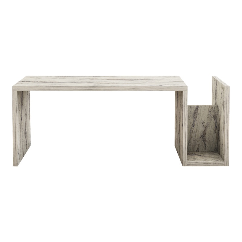Masa de cafea Pako, Pako World, Alb-Gri, 86x50x32 cm - 4 | YEO