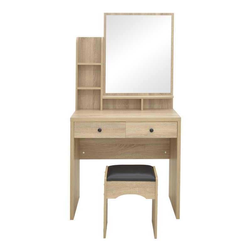 Masa de machiaj Cenzo Natural 80x40x155 cm - 2 | YEO