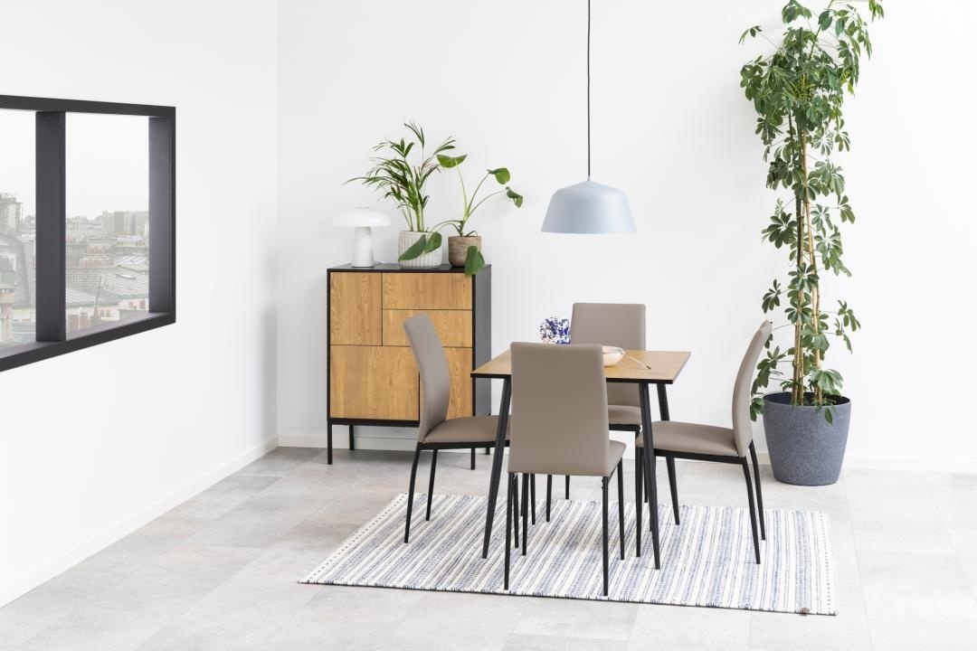 Masa dining Wilma, Natural, 75x80x80 cm