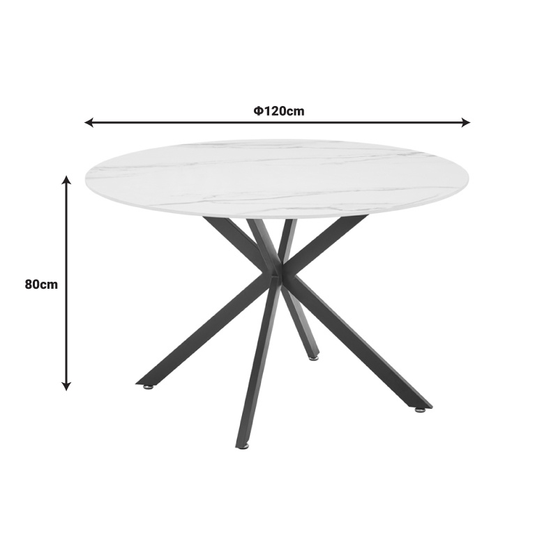 Masa living Karg-Stoyen Pako World Alb 120x120x75 cm