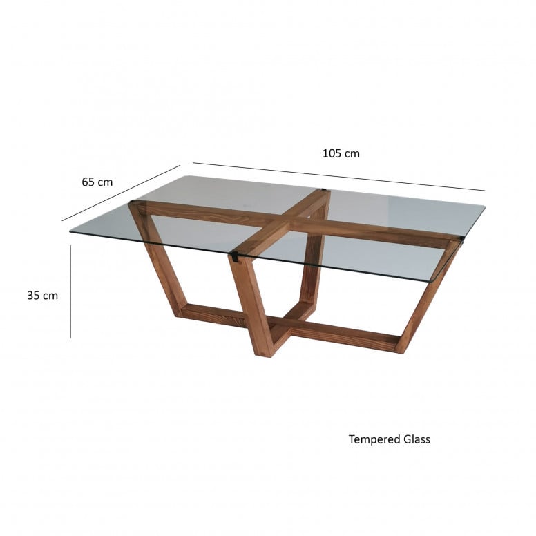 Masuta de Cafea Amalfi - Walnut - 1 | YEO