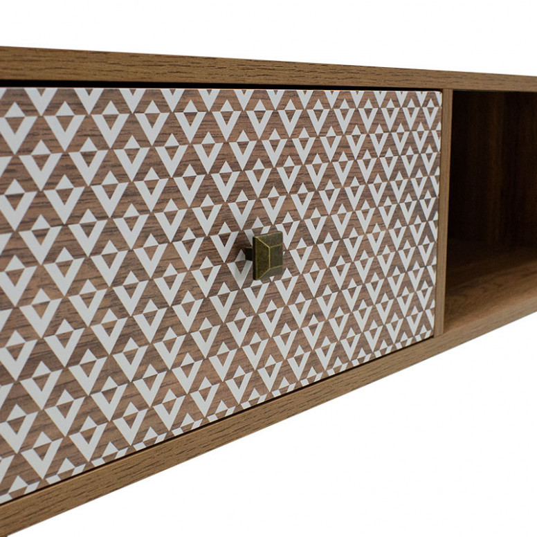 Masuta de Cafea Boho Walnut - Negru