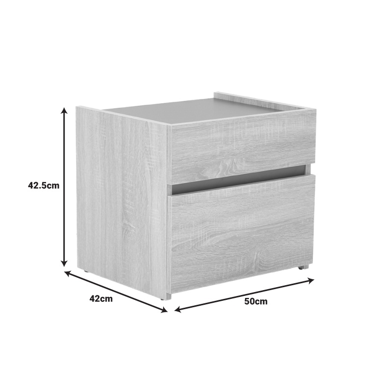 Noptiera Comcie Pako World Natural 50x42x45.5 cm