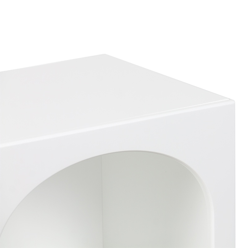 Noptiera Emersi, Pako World, MDF, Alb, 40x32x70 cm - 3 | YEO