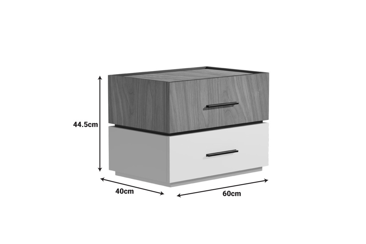 Noptiera Sonlen MDF nuanta nuc-bej 60x40x44.5 cm