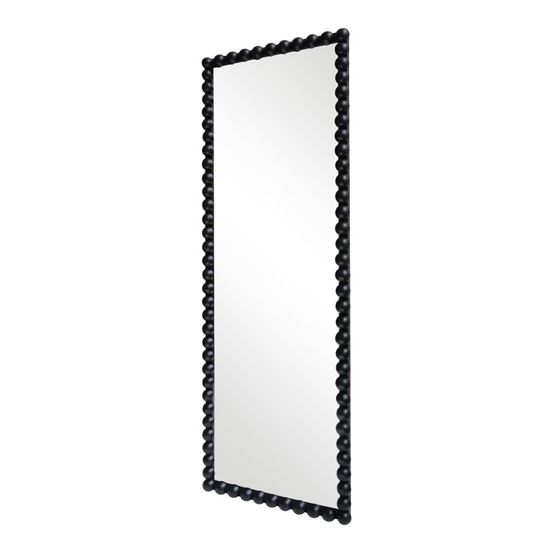 Oglinda cu lemn Ledalo, Pako World, Negru, 45x4.5x130 cm - 2 | YEO