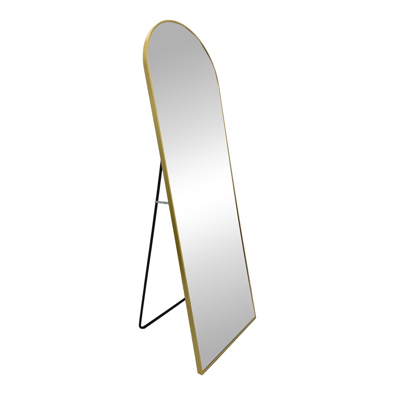 Oglinda Lorens, Pako World, Aluminiu, Auriu, 46x40x150 cm