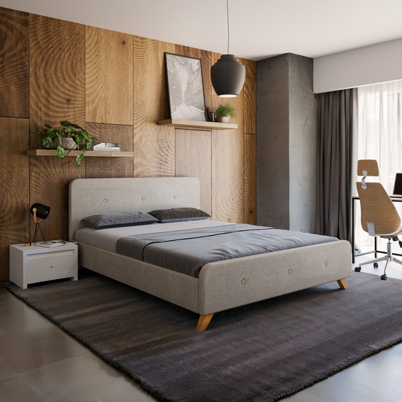 Pat dublu Restel Pako World Bej 160x200x20 cm - 1 | YEO