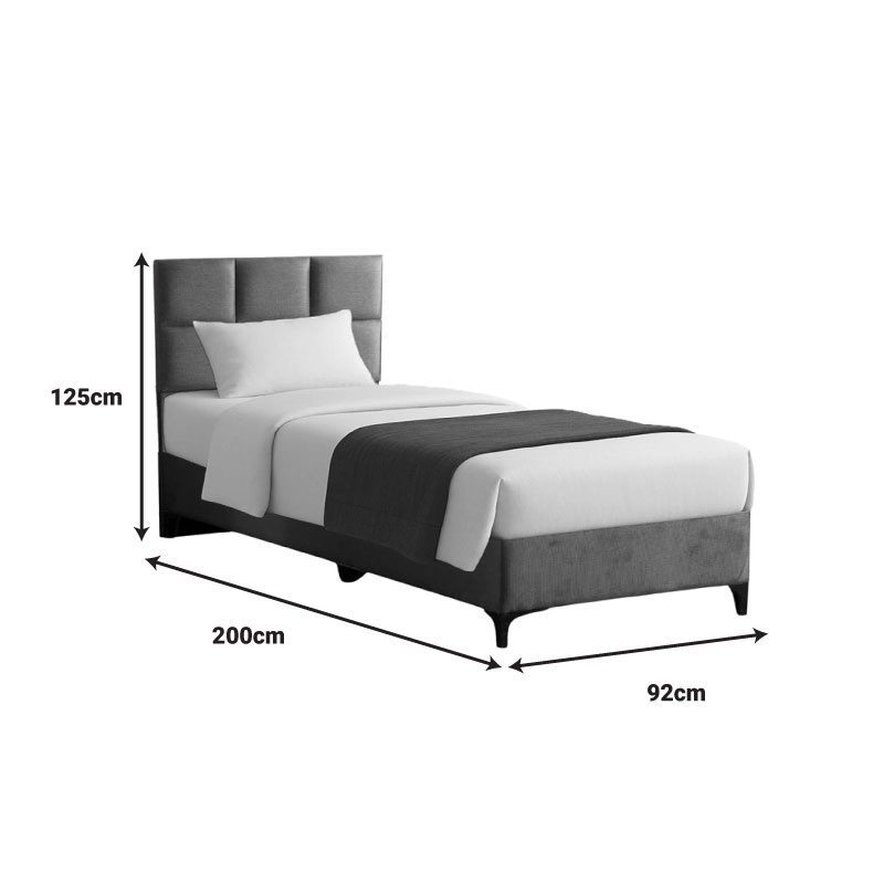 Pat textil Melei, Pako World, Antracit, 90x200 cm - 3 | YEO