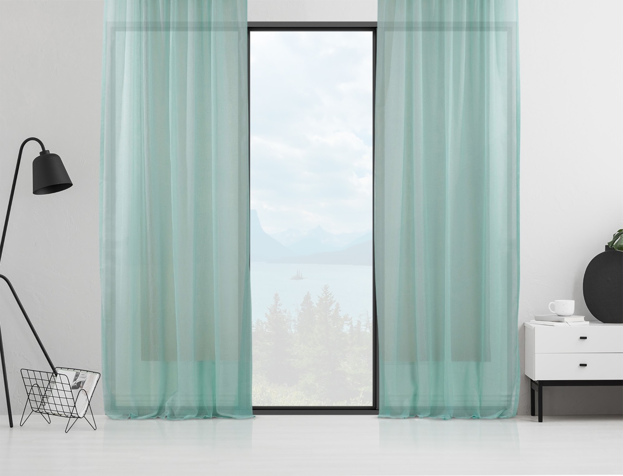 Perdea AS-10305 Verde menta 140x200 cm
