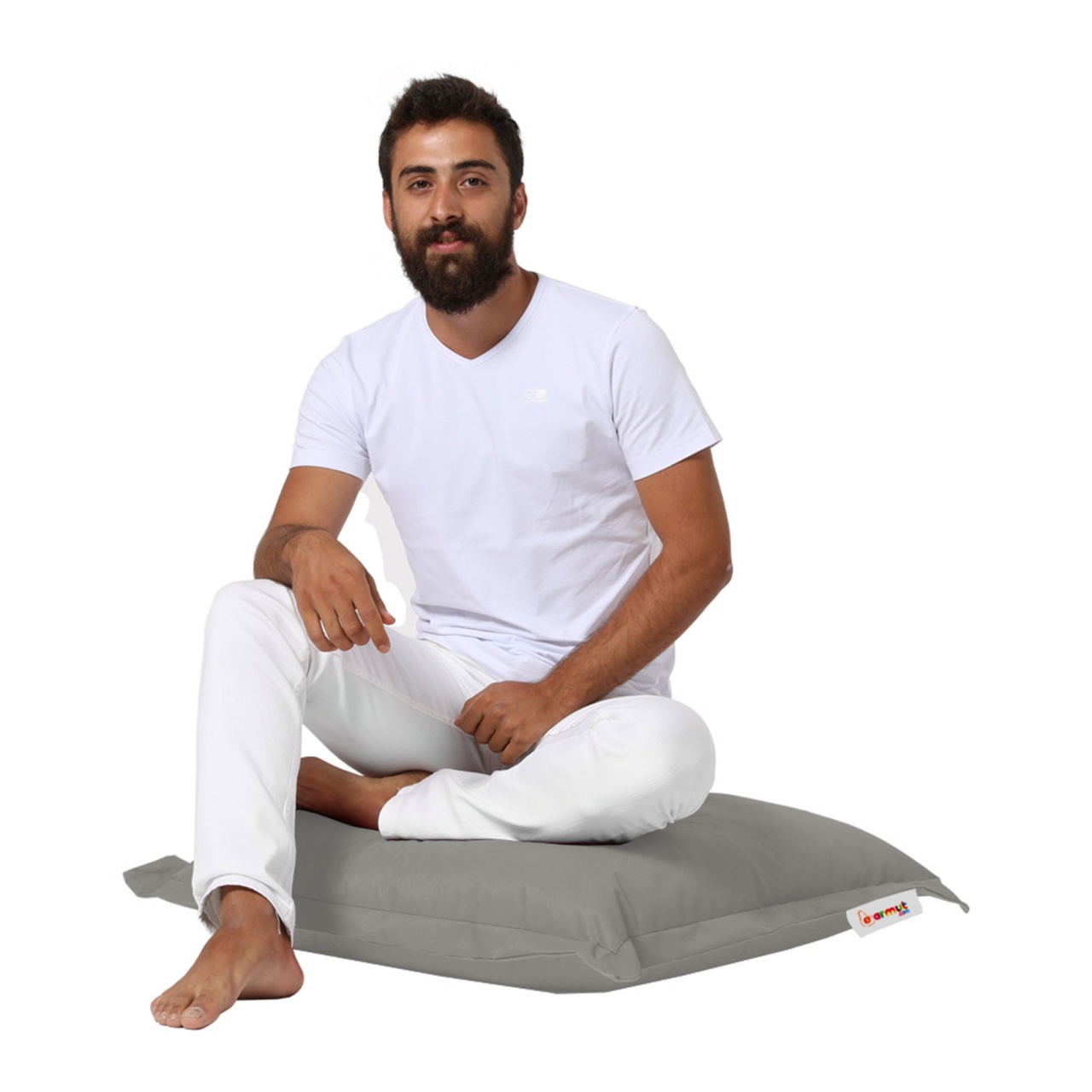 Perna de exterior Cushion Pouf Gri - 2 | YEO
