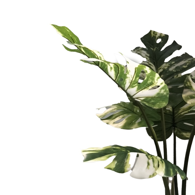 Planta decorativa Monstera I in ghiveci verde plastic PP H90 cm - 1 | YEO