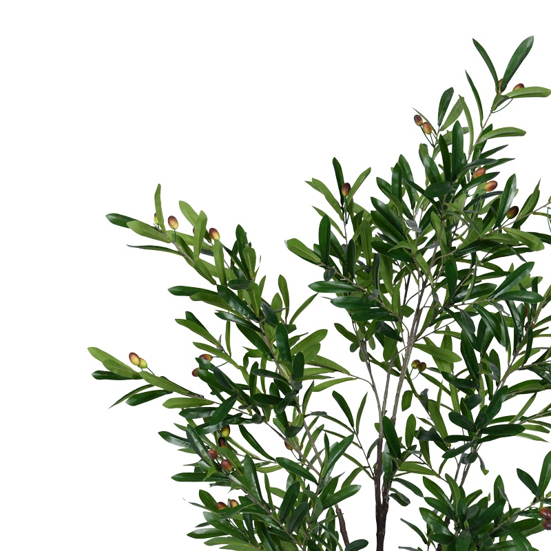 Planta decorativa Olive tree I in ghiveci verde plastic PP H120 cm - 1 | YEO