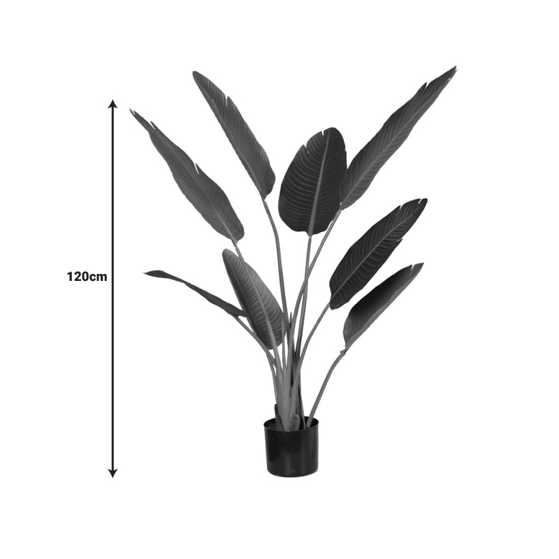 Planta decorativa Palm tree Pako World Negru inaltime 120 cm