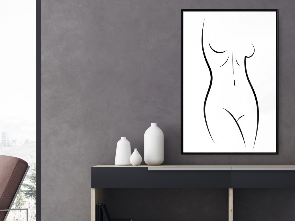 Poster - Minimalist Nude, cu Ramă neagră, 40x60 cm - 1 | YEO