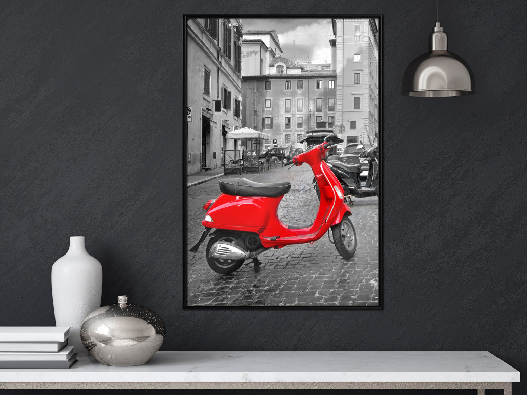 Poster - The Most Beautiful Scooter, cu Ramă neagră, 40x60 cm - 1 | YEO