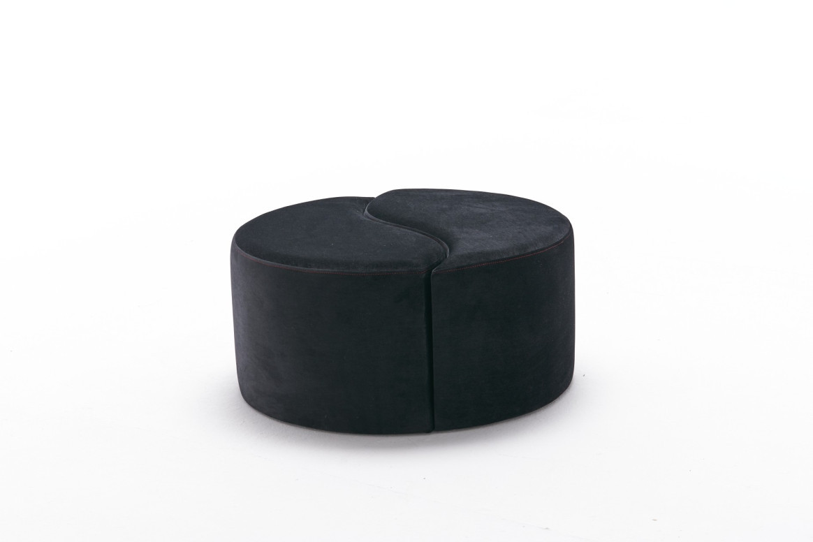 Pouf Alis, Antracit Roz - 4 | YEO