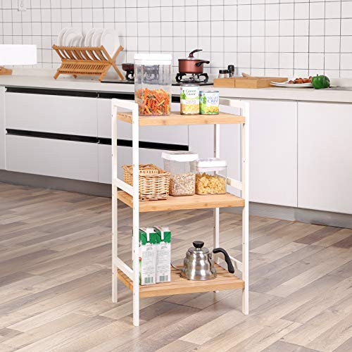 Raft baie, Songmics, Natural, 45x31.5x79.5 cm - 3