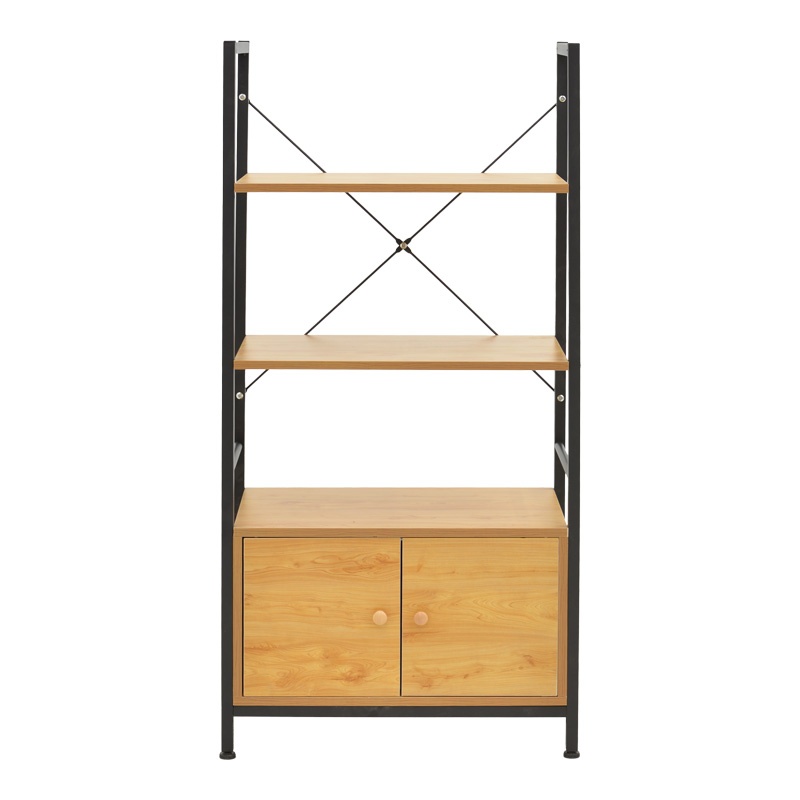 Raft de podea Kuili Pako World, MDF, Nuc, 60x36x121 cm - 4 | YEO