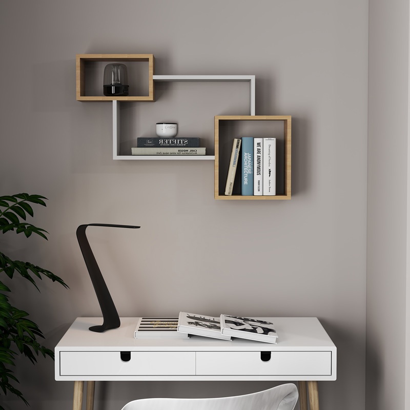 Raft perete Beldra Alb 84x15x57.8 cm - 1 | YEO