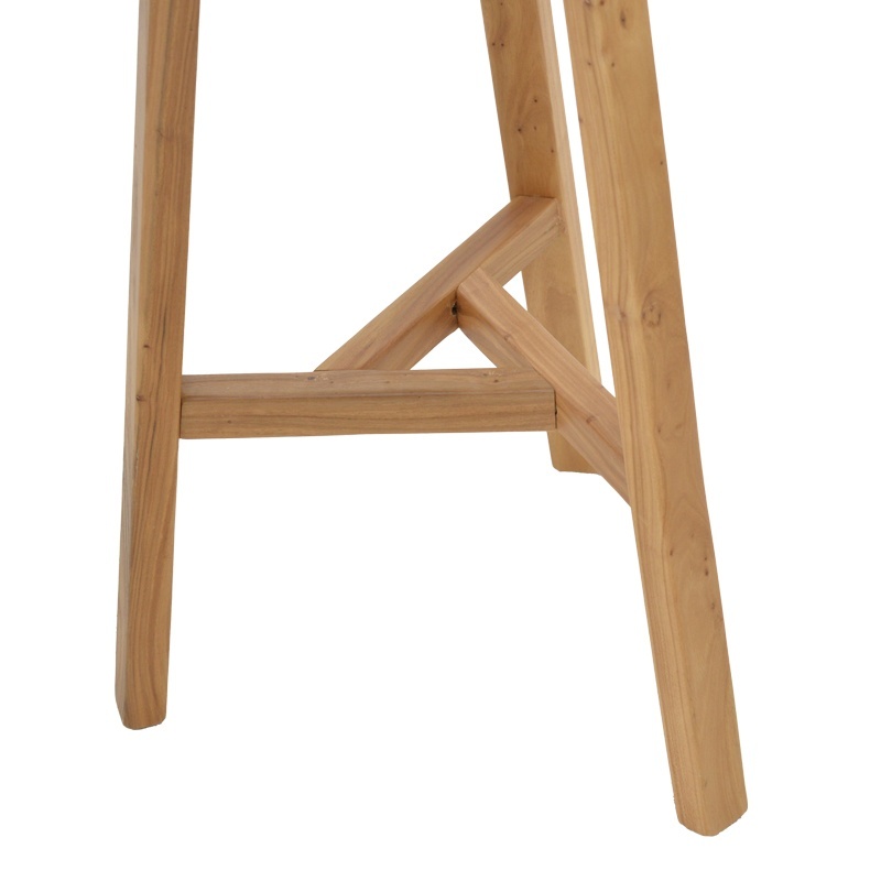 Scaun bar Fabrio lemn de ulm nuanta naturala 38x38x71 cm - 3 | YEO