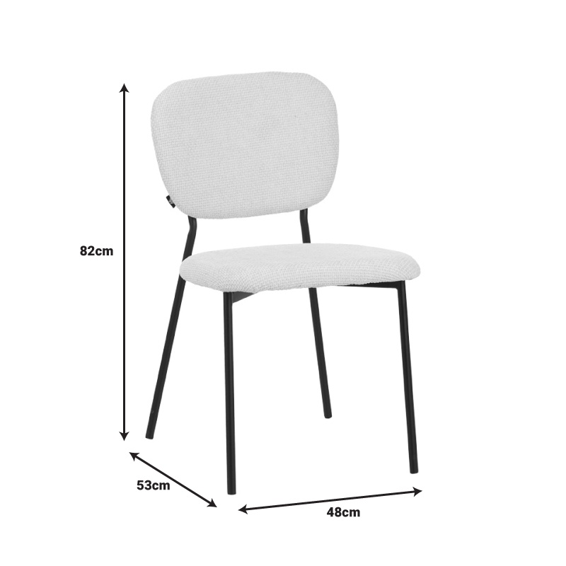 Scaun Cathair, Pako World, Mustar, 48x53x82 cm